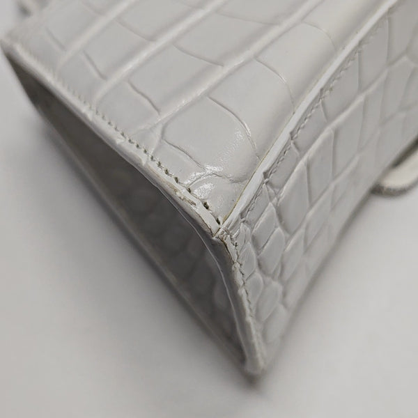Hourglass Small Calfskin White