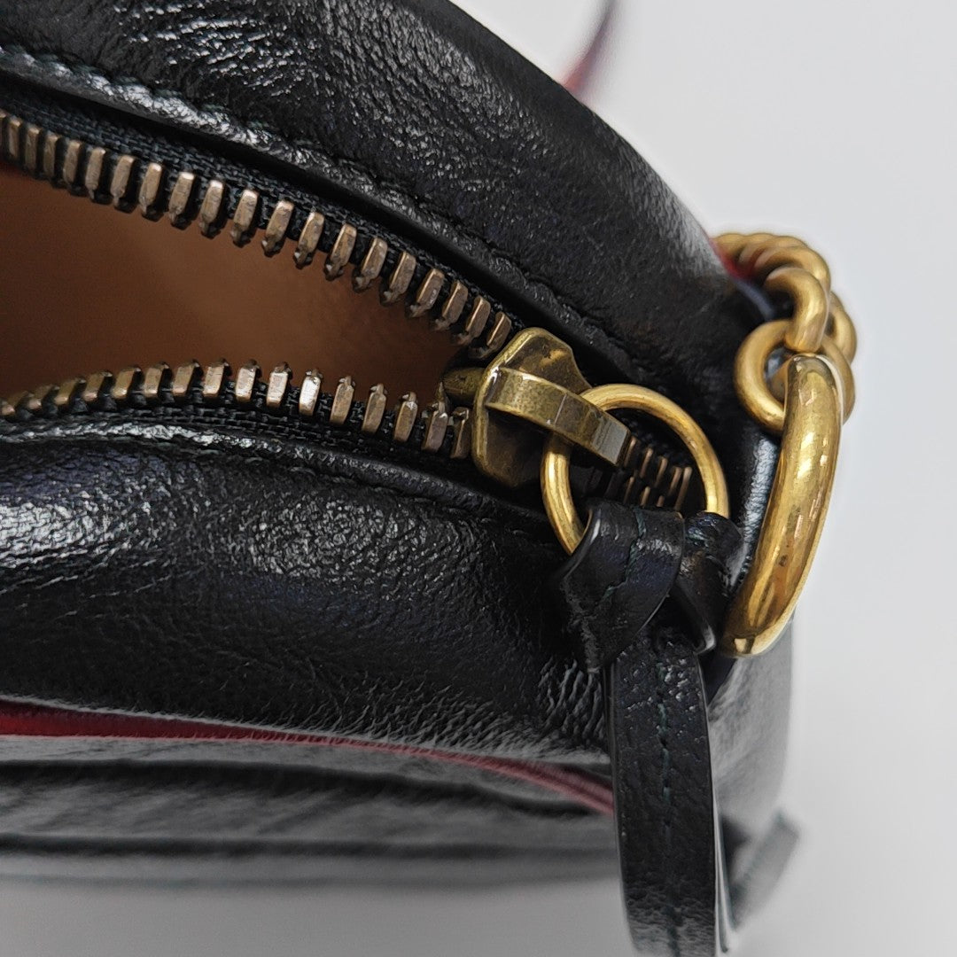 GG Marmont Mini Quilted Calfskin Black