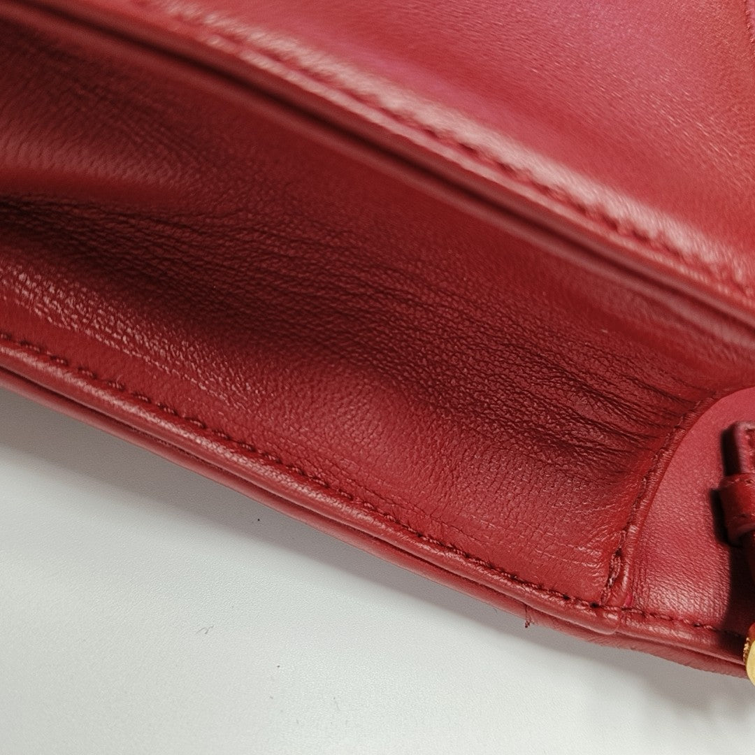 Mini Bag Quilted Lambskin Red
