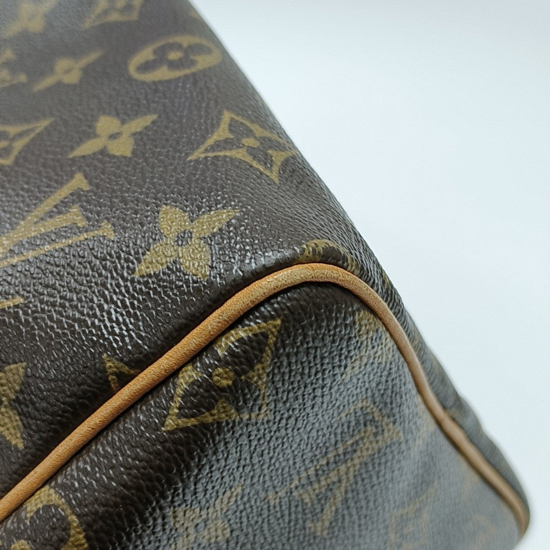 SPEEDY 30 Monogram Coated Canvas Brown