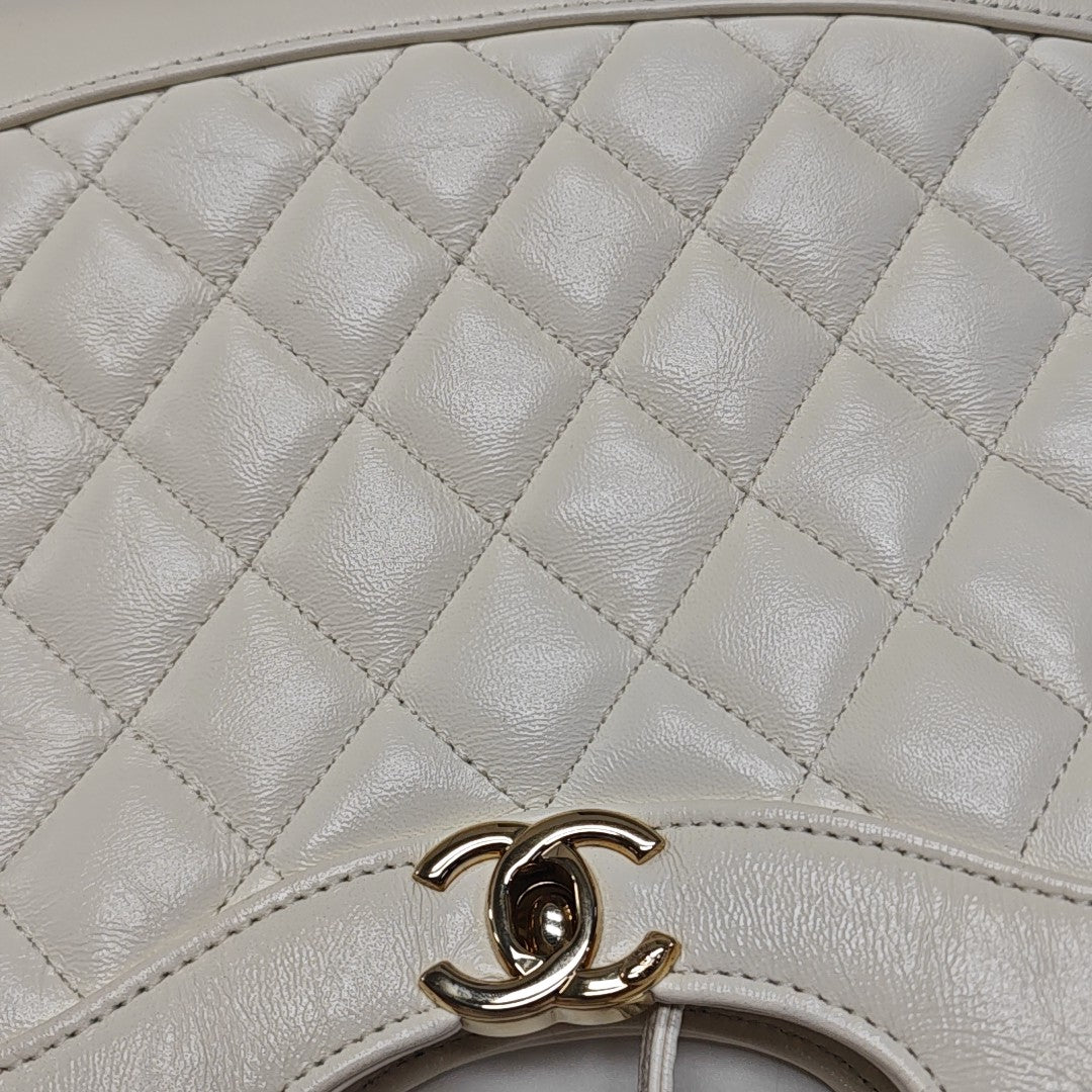 CHANEL 31 Mini Quilted Lambskin White