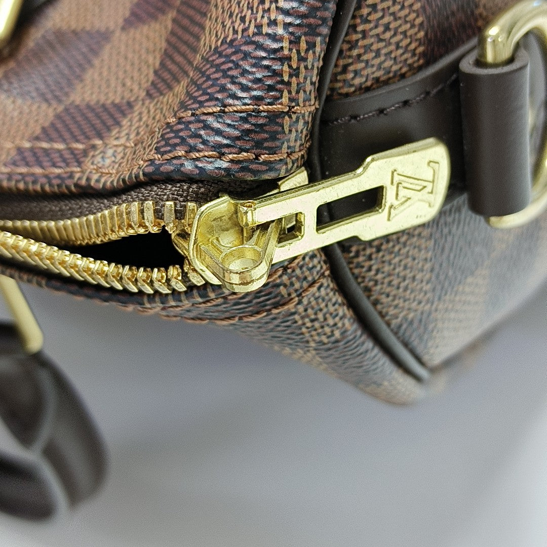SPEEDY 30 Damier Ebene Coated Canvas Brown