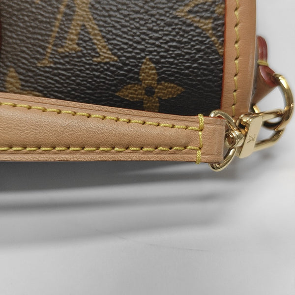 DIANE Nano Monogram Coated Canvas Brown
