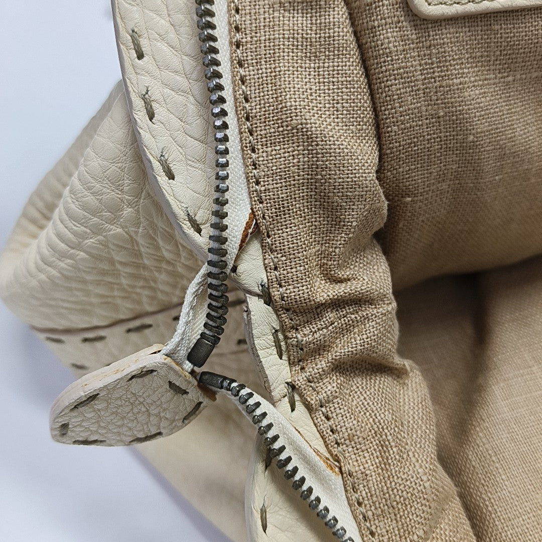 Selleria Quilted Calfskin Beige
