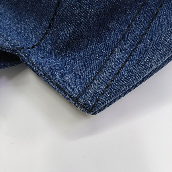 Denim Quilted Denim Blue
