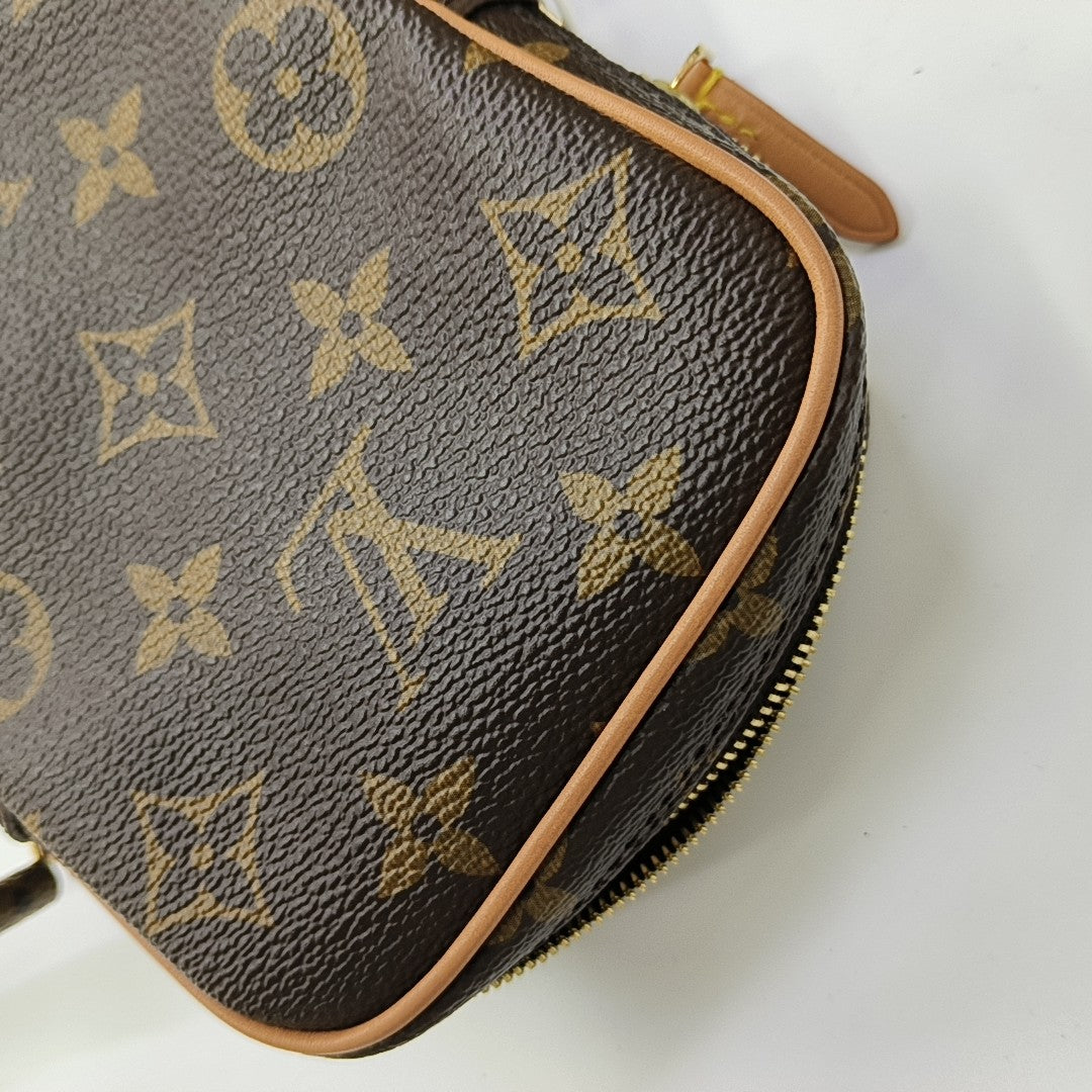 PANAME SET Monogram Coated Canvas Brown