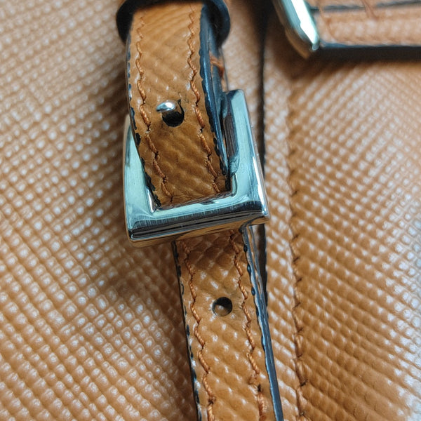 Twin Saffiano Calfskin Orange