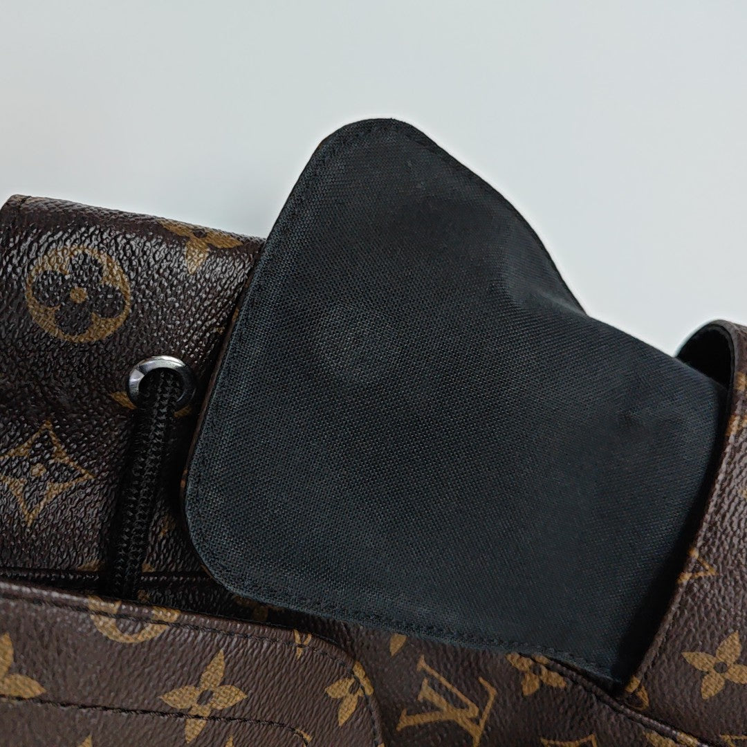 CHRISTOPHER MM Monogram Coated Canvas Brown