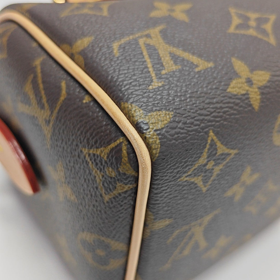 SPEEDY 20 Monogram Coated Canvas Brown