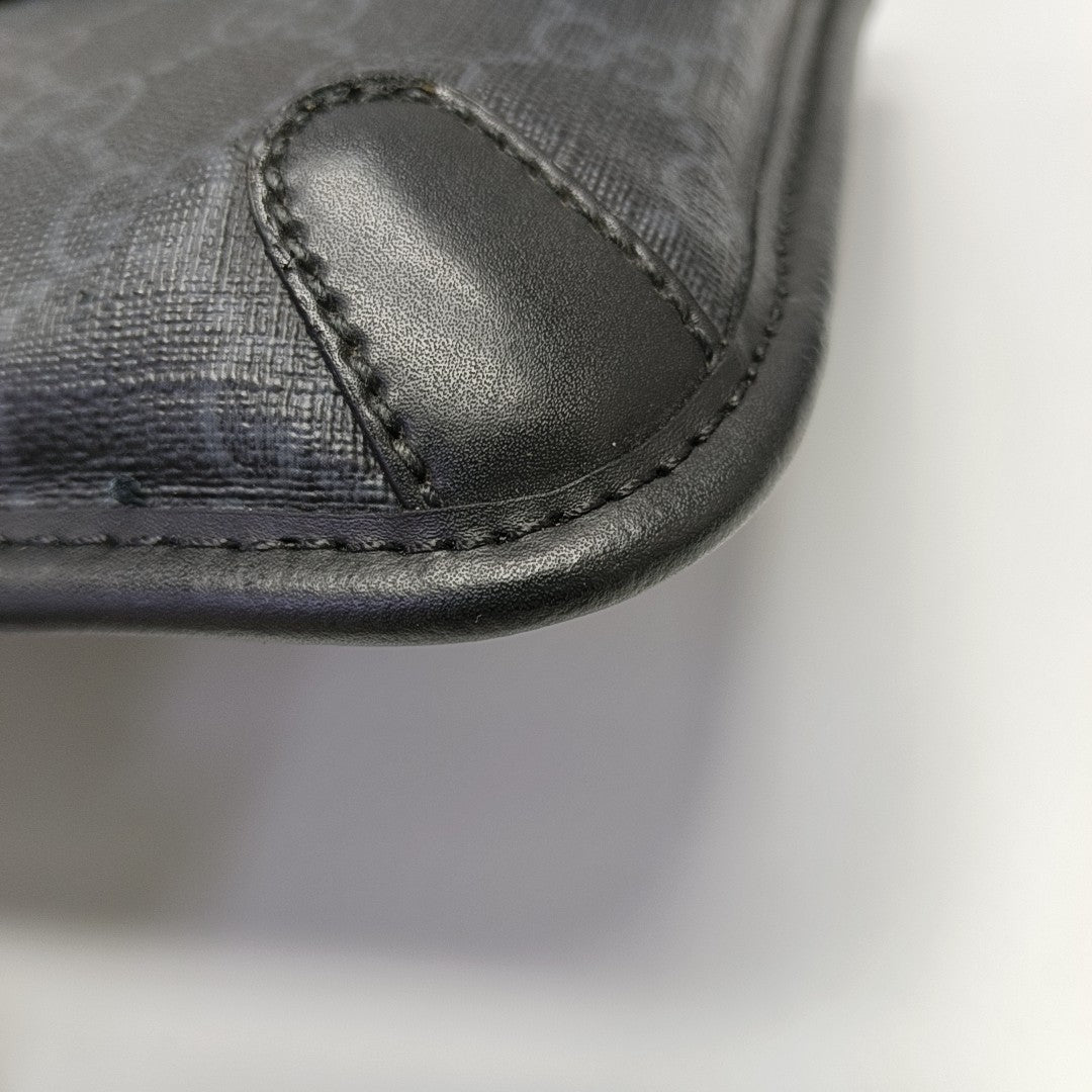 Neo Vintage Monogram Coated Canvas Black