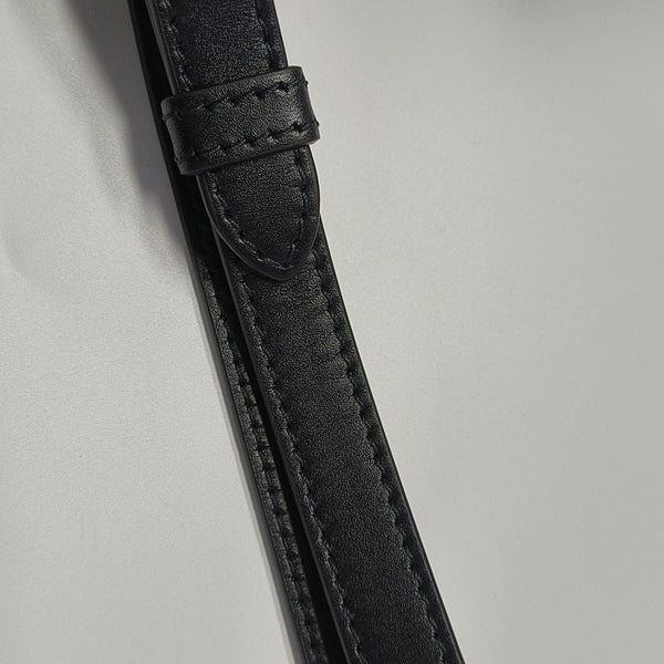 Calfskin Shoulder Bag Small Black