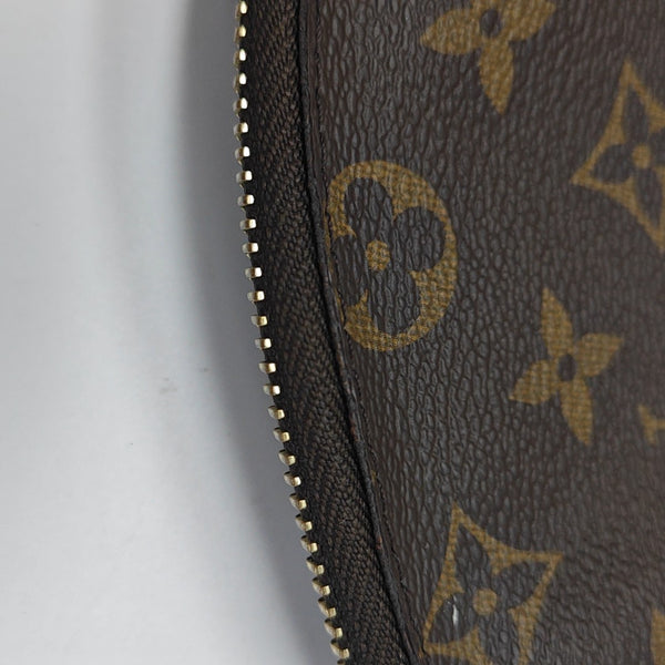COSMETIC Monogram Coated Canvas Brown
