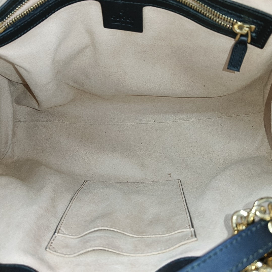 Padlock Medium Monogram Calfskin Black