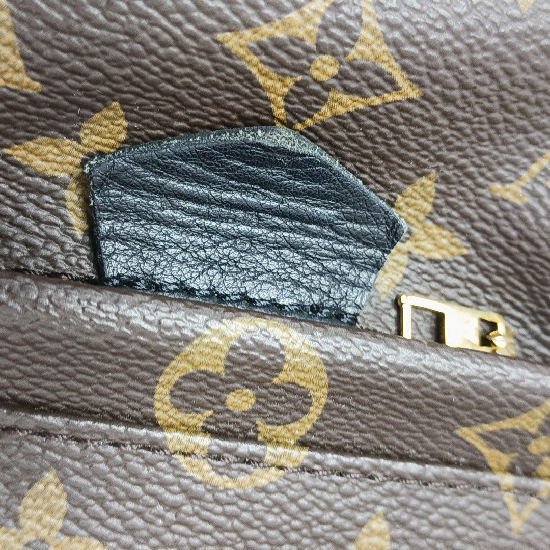 PALM SPRINGS Mini Monogram Coated Canvas Brown