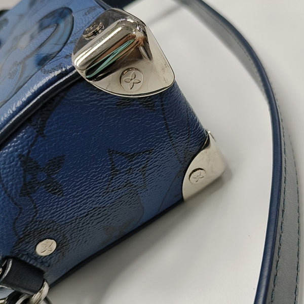 SOFT TRUNK Mini Monogram Coated Canvas Blue