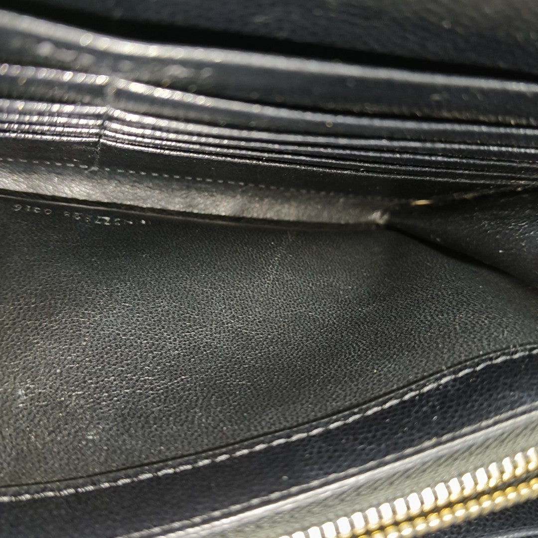 MONOGRAM Medium Chevron Calfskin Black
