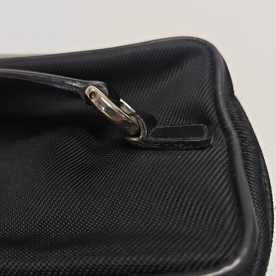Canvas Top Handle Bag Black