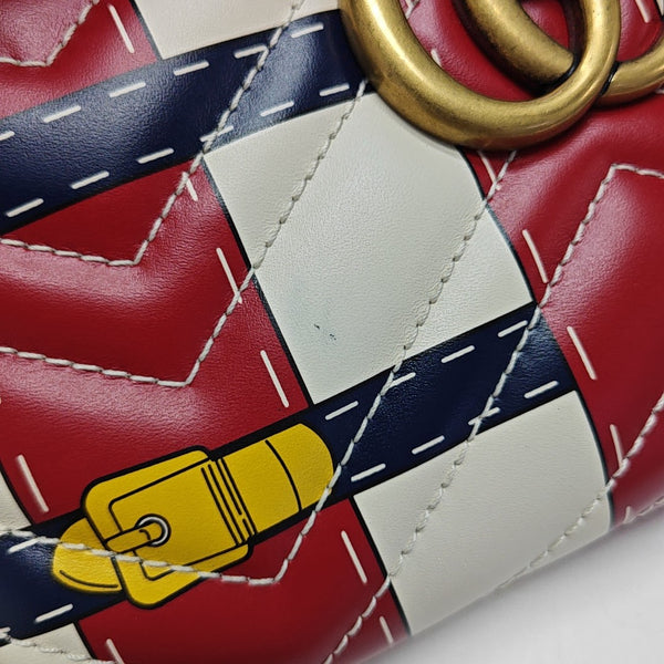 Quilted Calfskin Wallet White