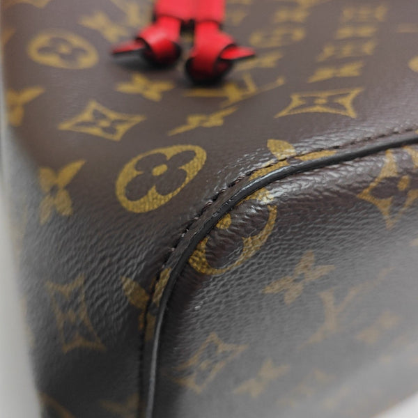 NÉONOÉ MM Monogram Coated Canvas Brown