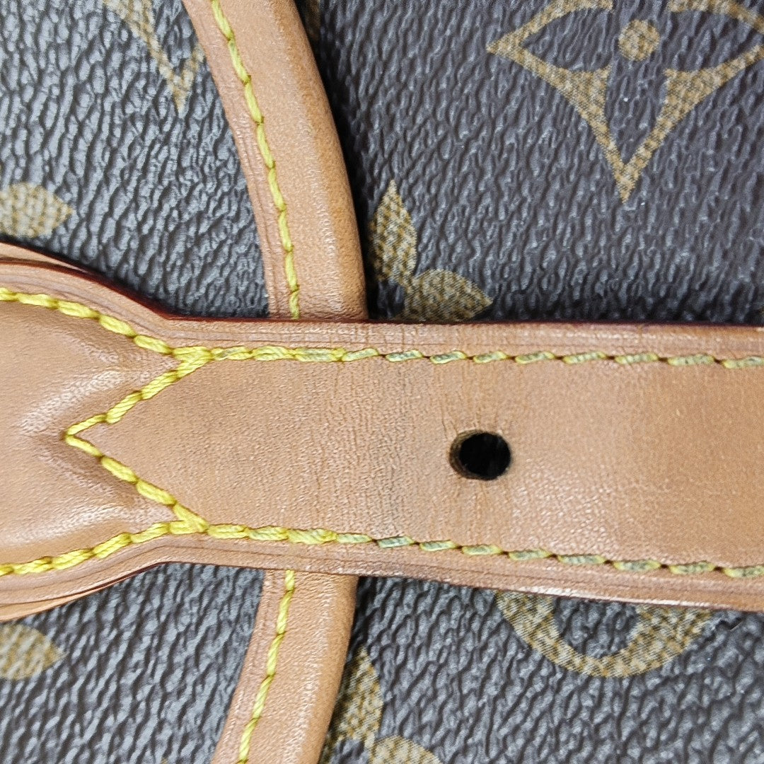 TAMBOURINE Monogram Coated Canvas Brown