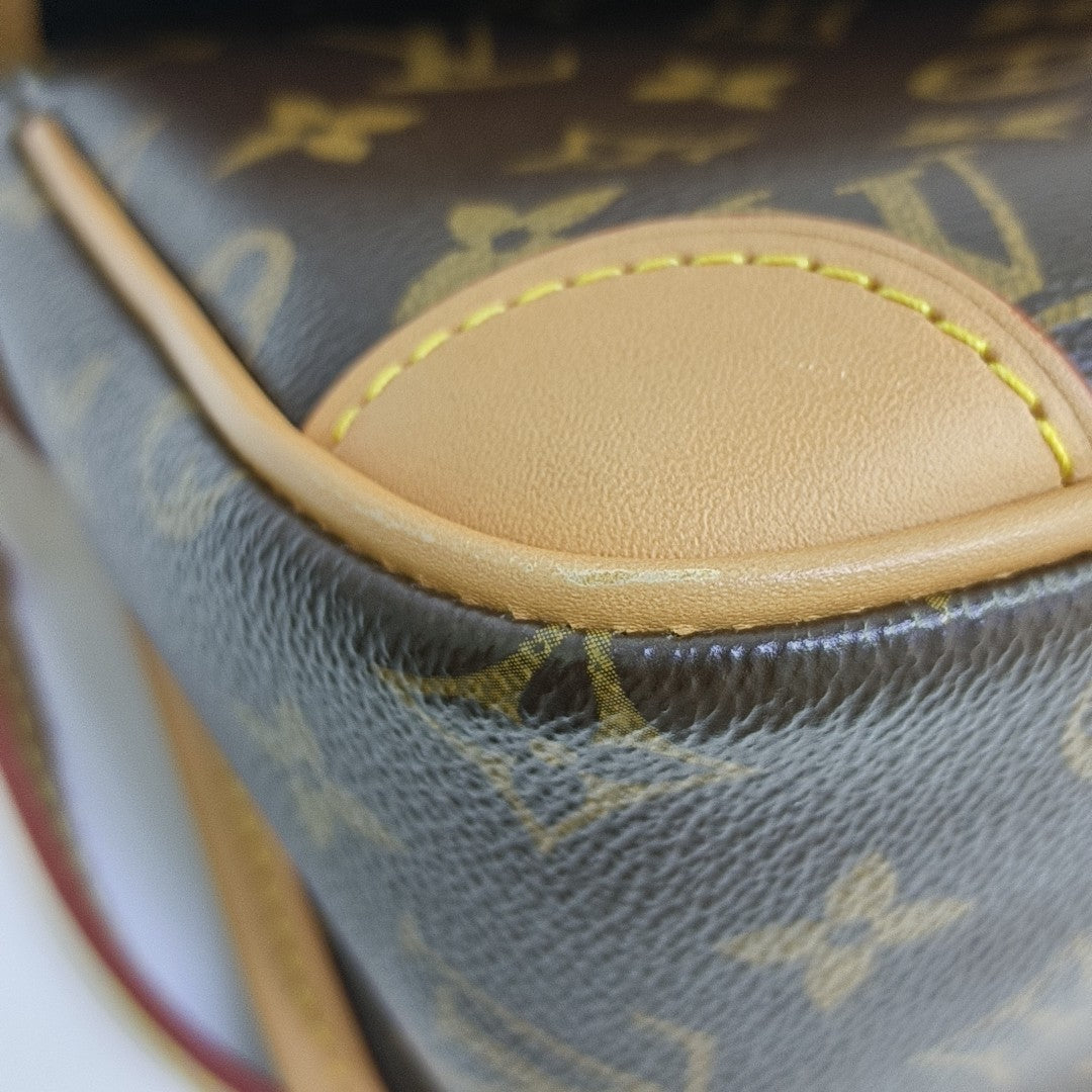 DIANE Monogram Coated Canvas Brown