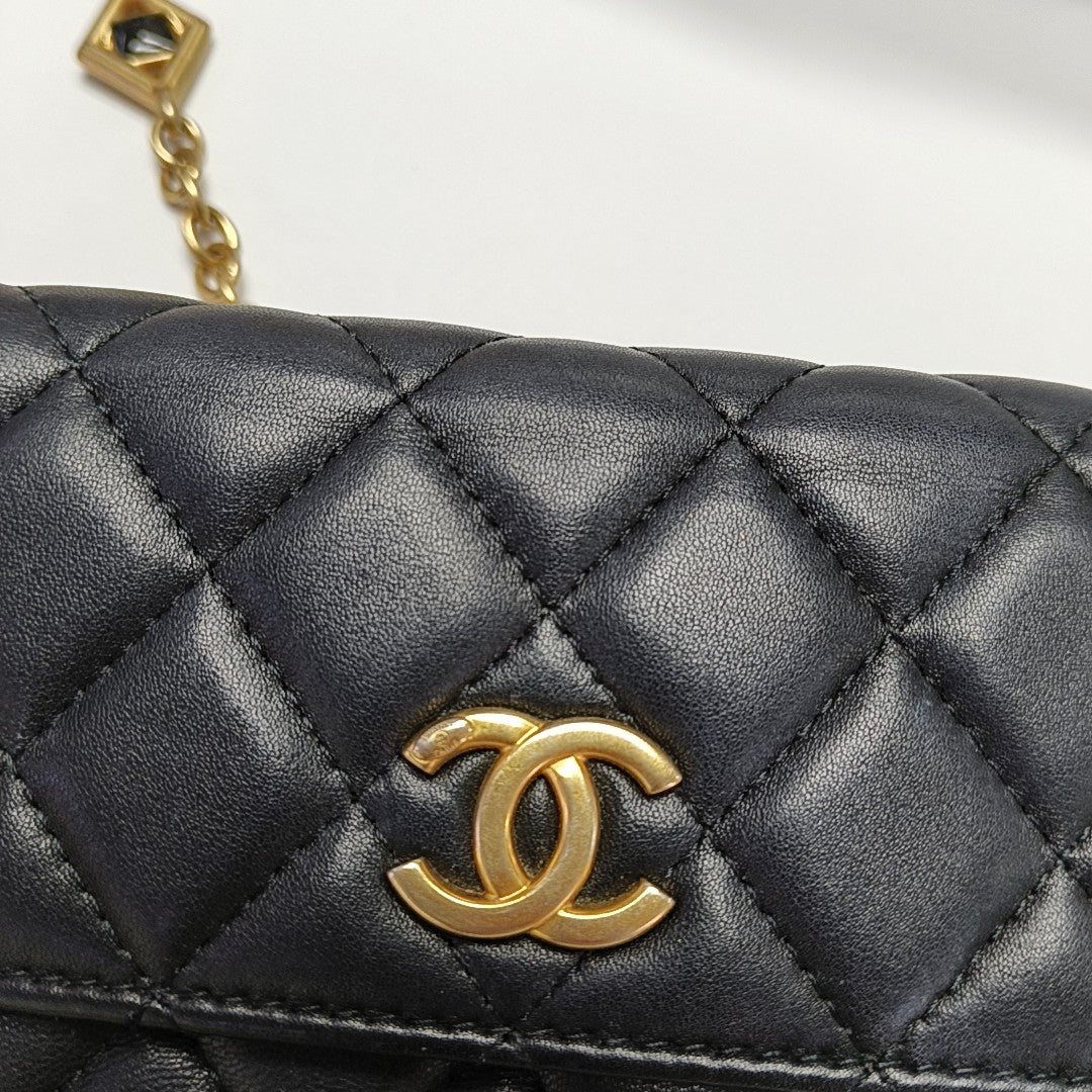 Quilted Lambskin Black