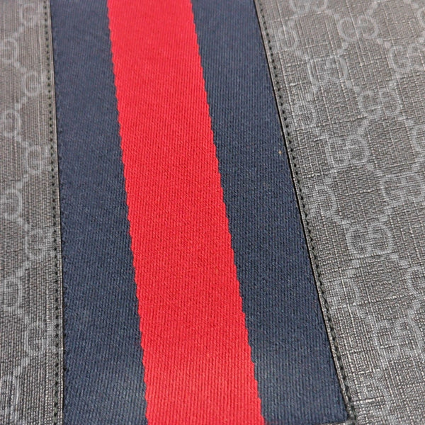GG Supreme Monogram Coated Canvas Gray