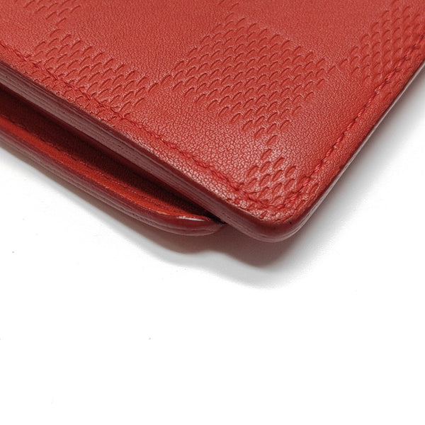 BRAZZA Damier Calfskin Red Wallet
