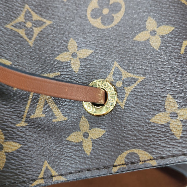 NÉONOÉ MM Monogram Coated Canvas Brown