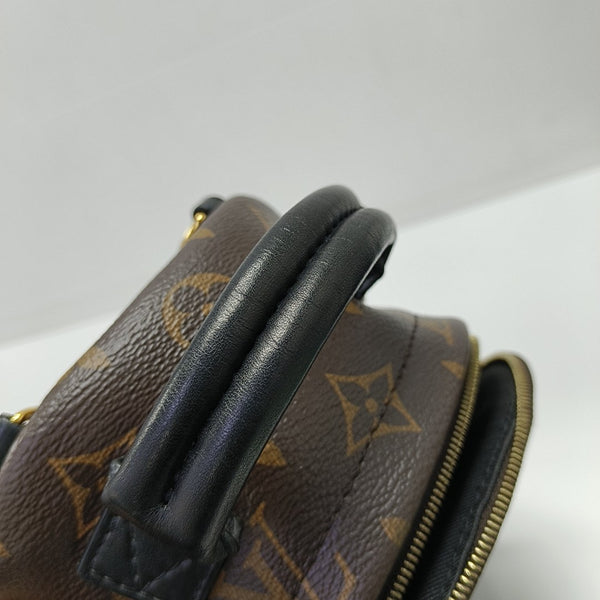 PALM SPRINGS Mini Monogram Coated Canvas Brown
