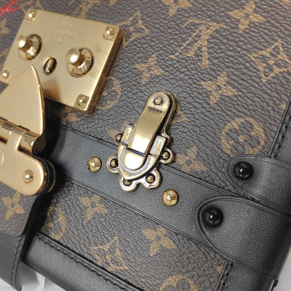 PETITE MALLE Monogram Coated Canvas Brown