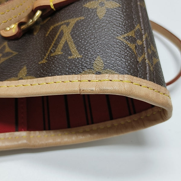 Authenticated pre-owned  NEVERFULL MM Monogram Coated Canvas Brown - Tote Bag at Looply