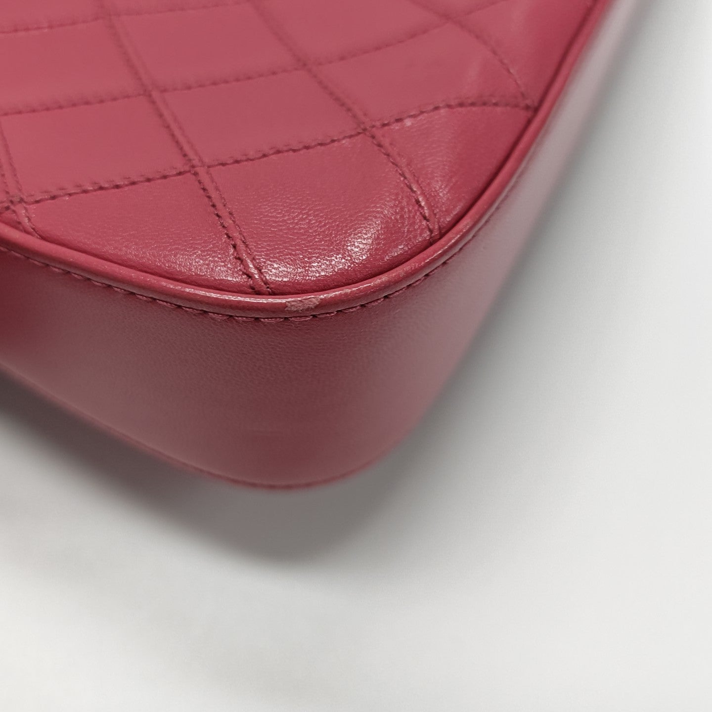 Quilted Lambskin Shoulder Bag Pink