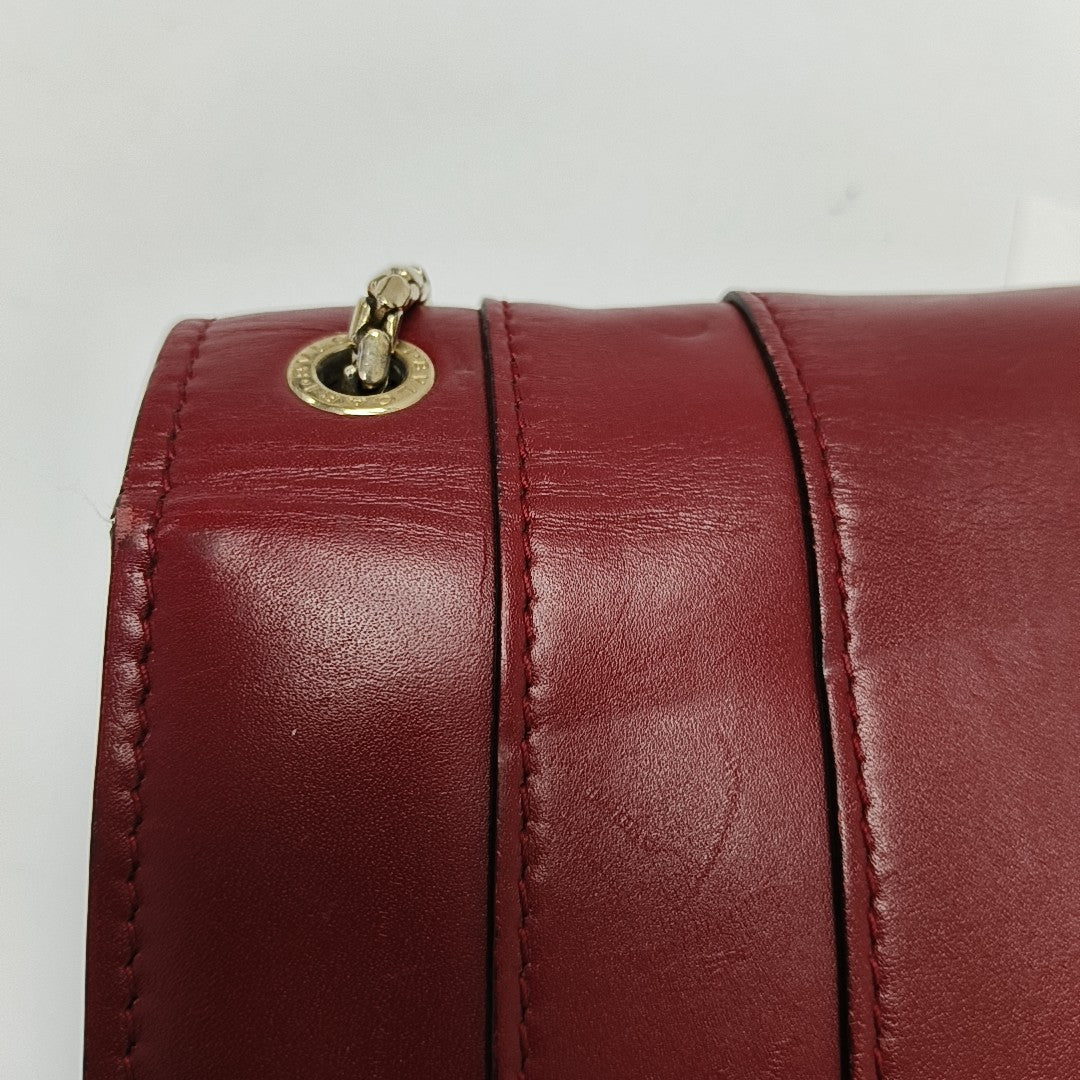 SERPENTI FOREVER Medium Calfskin Red