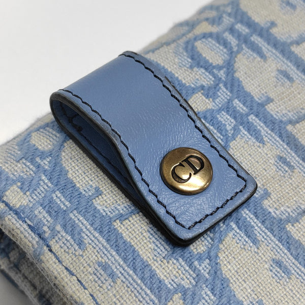 Authenticated pre-owned  Saddle Oblique Canvas Blue - Shoulder Bag at Looply