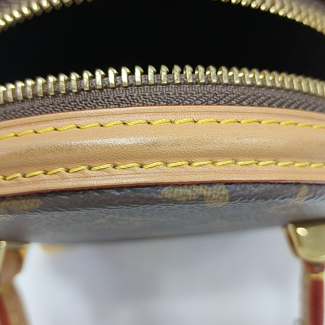 CANNES Super Mini Monogram Coated Canvas Brown
