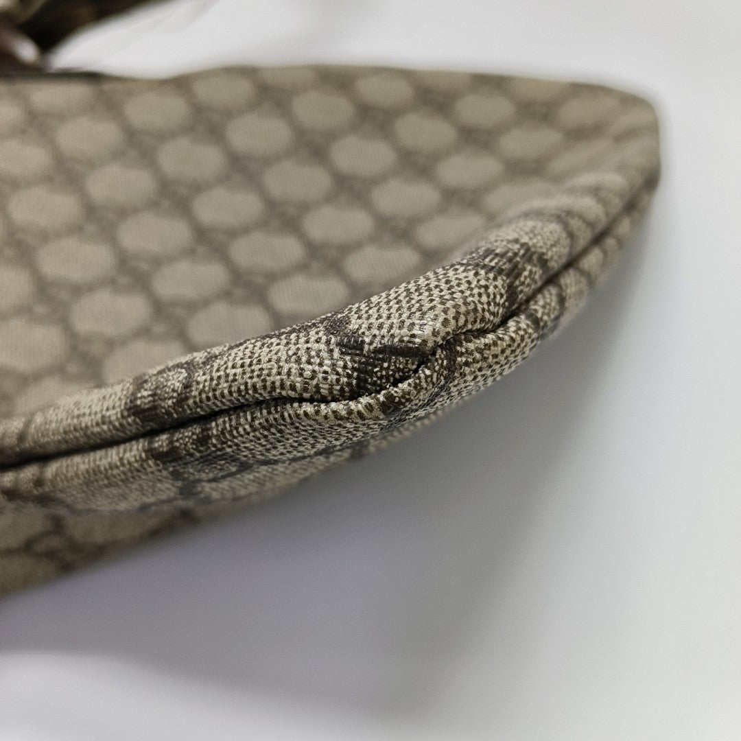 Monogram Coated Canvas Shoulder Bag Brown