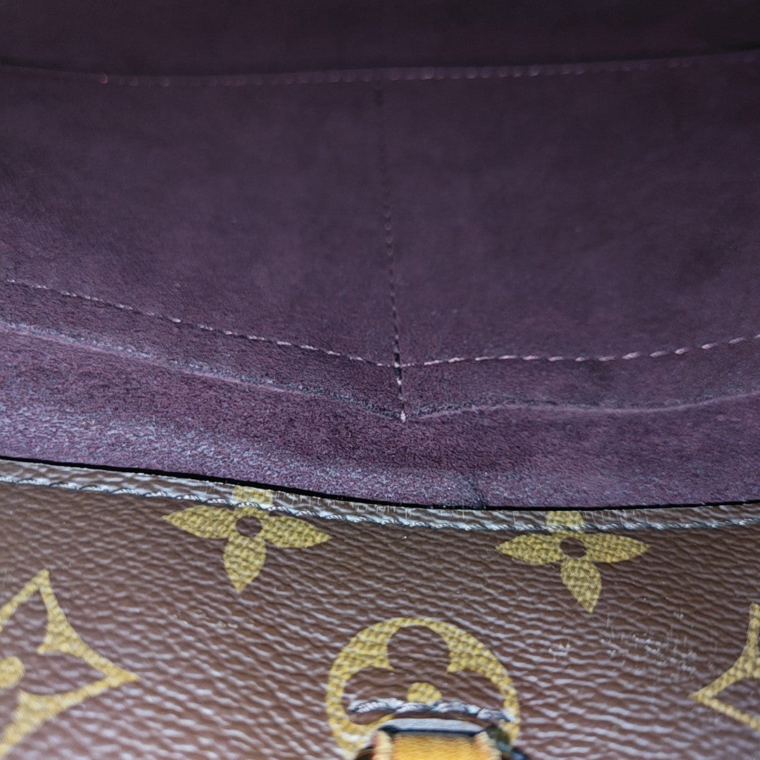MONTAIGNE BB Monogram Coated Canvas Brown