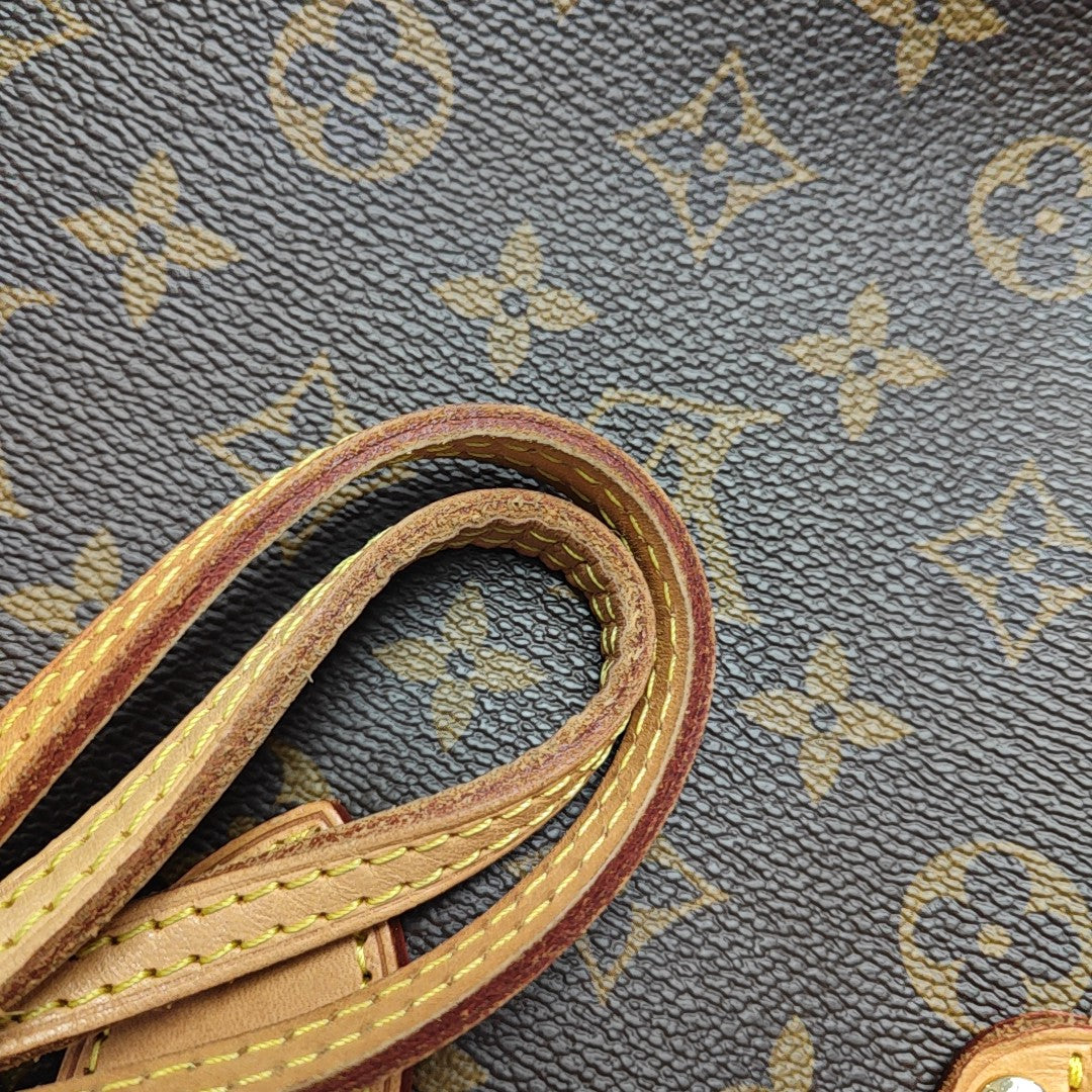 NEVERFULL MM Monogram Coated Canvas Brown