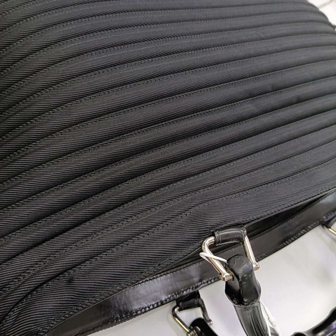 Fabric Shoulder Bag Black