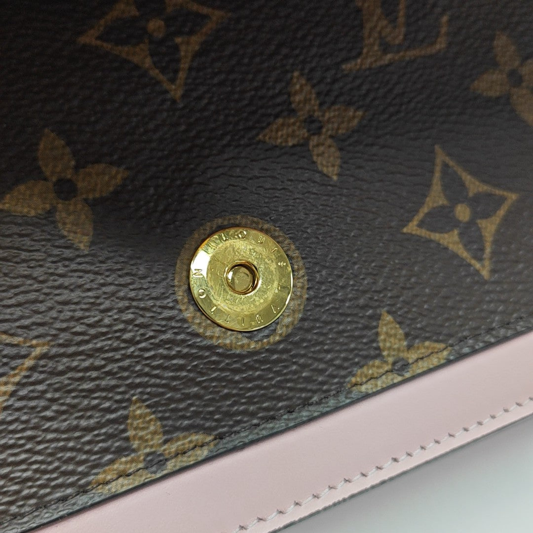 FLORE Monogram Coated Canvas Brown