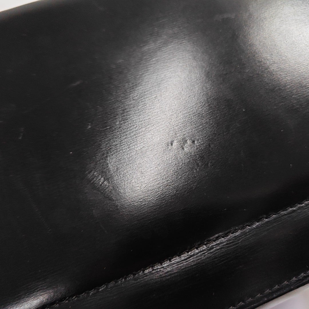 Calfskin Top Handle Bag Black