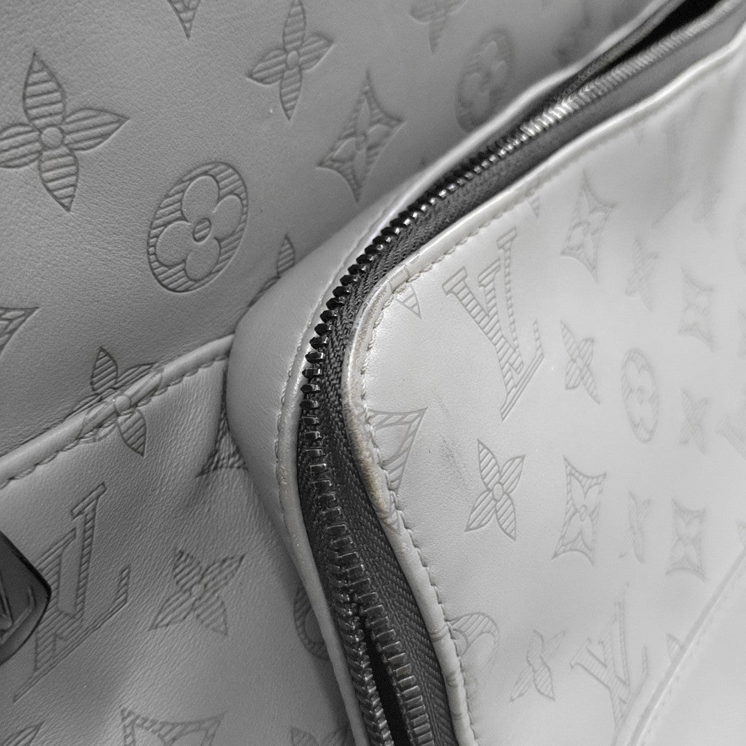 RACER Monogram Calfskin Gray