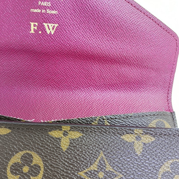 JOSÉPHINE Monogram Coated Canvas Brown Wallet
