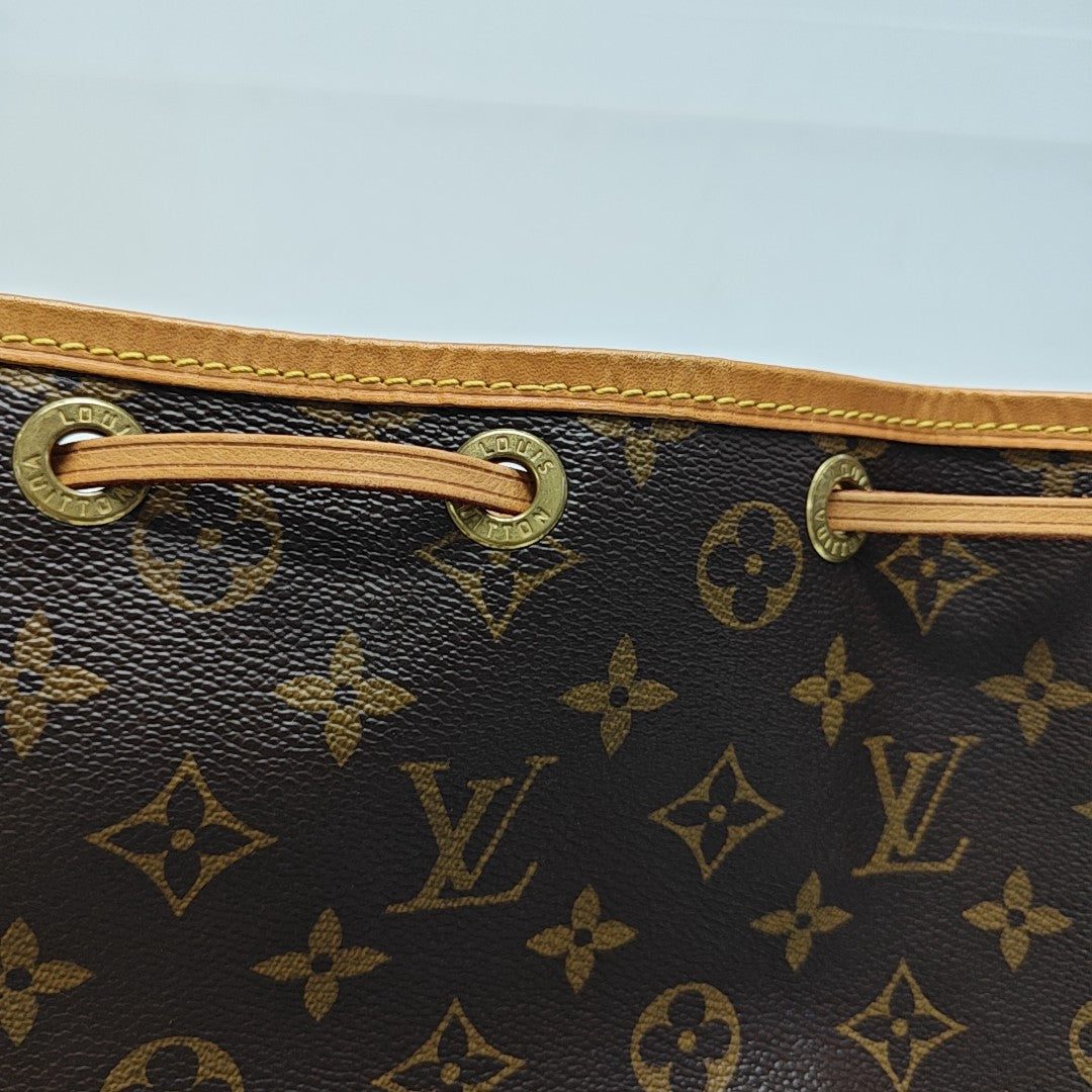 NOÉ BB Monogram Coated Canvas Brown
