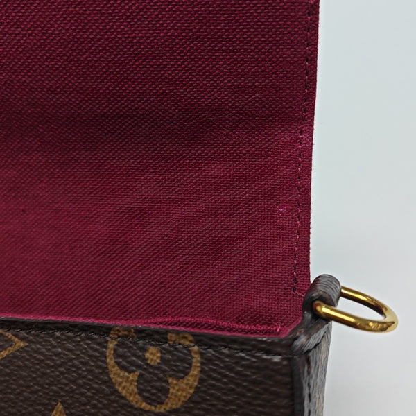 FÉLICIE Monogram Coated Canvas Brown