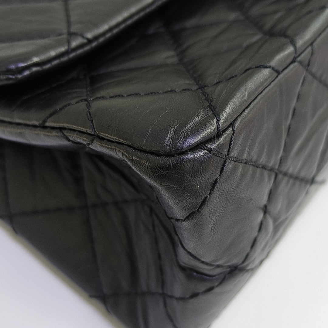 2.55 227 (jumbo) Quilted Calfskin Black