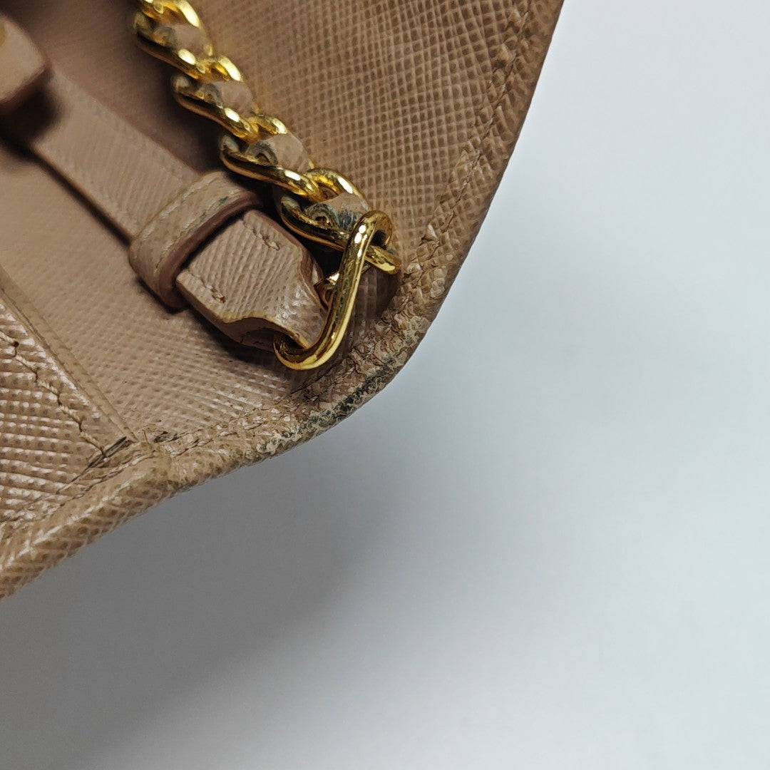 Mini Bag Saffiano Calfskin Beige