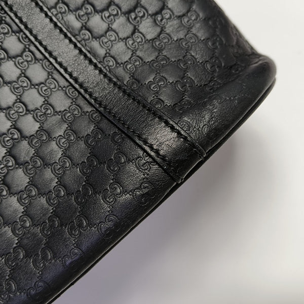 Microguccissima Monogram Calfskin Black