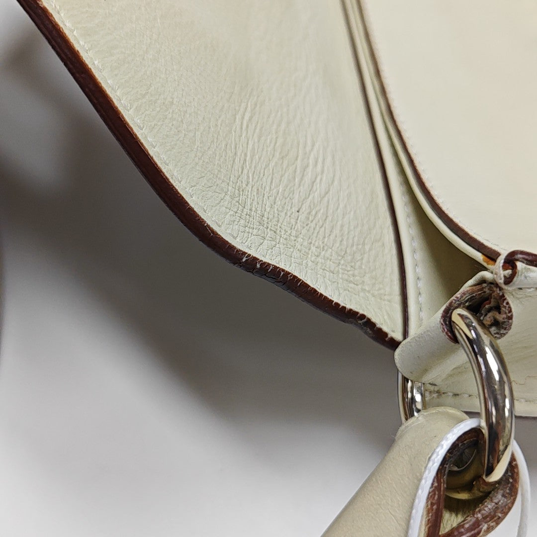 Calfskin Top Handle Bag White